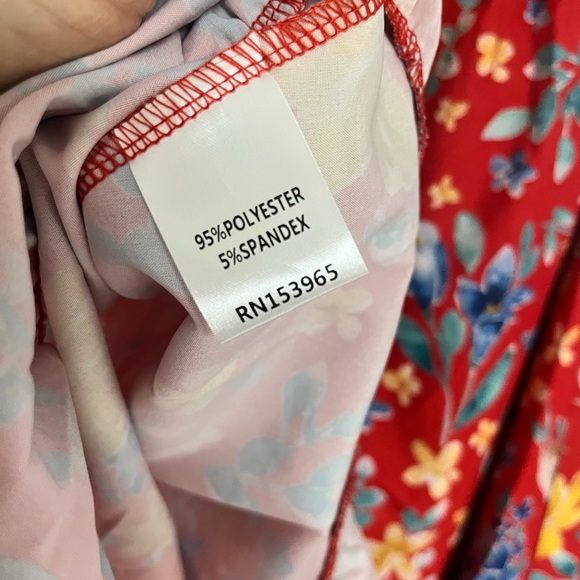 NWT Area Stars Red Sia Floral Print Dress Size Small - Picture 13 of 15